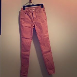 Dusty Rose Colored Skinny Jeans
